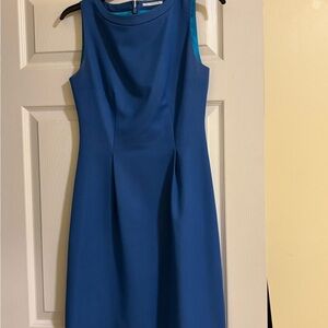 T Tahari Blue Midi Dress